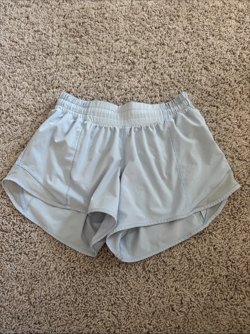 Lululemon Light Blue 4” Hotty Hot Shorts